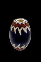 Large Chevron Large 6 Layer Glass Trade Bead - Originated in Venice, Italy 12 4