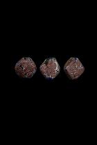 Venetian Tabular Murrine Glass Trade Beads - Set of 3 1