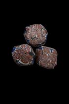 Venetian Tabular Murrine Glass Trade Beads - Set of 3 2