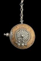 Tribal Silver and Seed Pod Amulet - Afghanistan 1