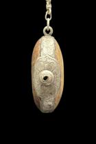 Tribal Silver and Seed Pod Amulet - Afghanistan 10