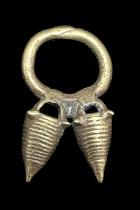 Bronze Fertility Pendant/Ring - Dogon People, Mali (2) 3