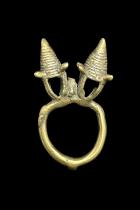 Bronze Fertility Pendant/Ring - Dogon People, Mali (7) 1