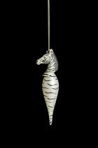 Glass Zebra Ornament  1