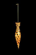 Glass Leopard Ornament  1