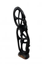 Abstract Ebony Wood Sculpture - by Adrianus, D.R. Congo -1