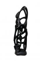 Abstract Ebony Wood Sculpture - by Adrianus, D.R. Congo -1 2