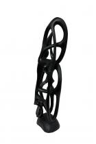 Abstract Ebony Wood Sculpture - by Adrianus, D.R. Congo -1 3