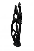 Abstract Ebony Wood Sculpture - by Adrianus, D.R. Congo -2 1