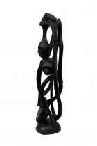 Abstract Ebony Wood Sculpture - by Adrianus, D.R. Congo -2 2