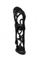 Abstract Ebony Wood Sculpture - by Adrianus, D.R. Congo -3 1