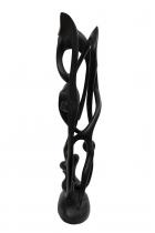 Abstract Ebony Wood Sculpture - by Adrianus, D.R. Congo -3 2