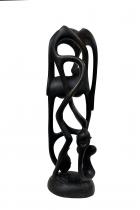 Abstract Ebony Wood Sculpture - by Adrianus, D.R. Congo -3 3