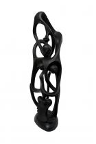 Abstract Ebony Wood Sculpture - by Adrianus, D.R. Congo -4 1