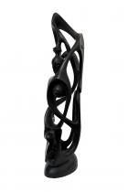 Abstract Ebony Wood Sculpture - by Adrianus, D.R. Congo -4 2