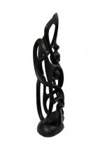 Abstract Ebony Wood Sculpture - by Adrianus, D.R. Congo -4 5