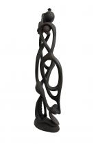 Abstract Ebony Wood Sculpture - by Adrianus, D.R. Congo -5 1