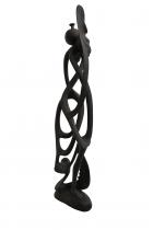 Abstract Ebony Wood Sculpture - by Adrianus, D.R. Congo -5 4