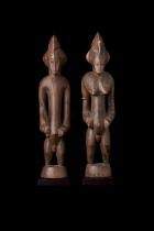 Pair of Altar Figures - Senufo People, northern Ivory Coast M41