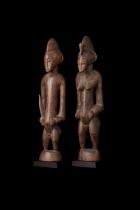 Pair of Altar Figures - Senufo People, northern Ivory Coast M41 1