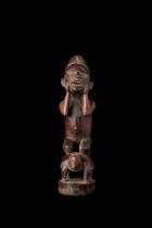 Figure seated on tortoise - Yombe People, D.R. Congo M38