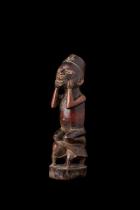 Figure seated on tortoise - Yombe People, D.R. Congo M38 1