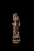 Figure seated on tortoise - Yombe People, D.R. Congo M38 5