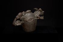 Kponyungo Helmet Mask - (Fire spitter) - Senufo people, Ivory Coast - CGM25 3