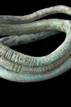 Set of 8 Ancient Copper Alloy Anklets/Currency - Lobi, Bobo and Fra Fro People, Southern Burkina Faso, and Northern Ghana 2