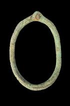 Set of 8 Ancient Copper Alloy Anklets/Currency - Lobi, Bobo and Fra Fro People, Southern Burkina Faso, and Northern Ghana 8