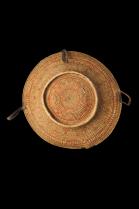 Large Antique Leather-Trimmed Harari Basket - Ethiopia 2