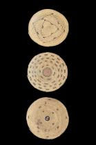 Set of 3 Old Flat Baskets - Nigeria - Sold