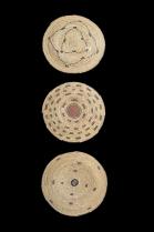 Set of 3 Old Flat Baskets - Nigeria - Sold 4