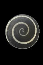 Black and Silver Swirl Telephone Cable Wire Basket - Zulu People, South Africa 2