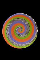 Colorful Swirl Telephone Cable Wire Basket- Zulu People, South Africa