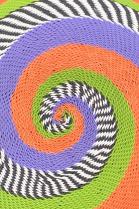 Colorful Swirl Telephone Cable Wire Basket- Zulu People, South Africa 2