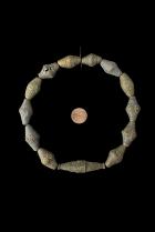 13 Ancient Bronze Beads - Baule People, Ivory Coast 6