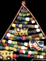 Beaded Christmas Tree Ornament - Ghana 2