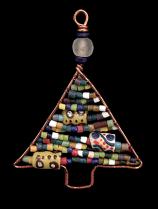 Beaded Christmas Tree Ornament - Ghana