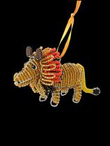Bead & Wire Lion Ornament - South Africa (10 left)