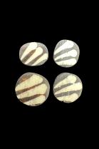 4 Batik Bone Beads - Kenya 1