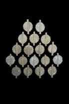 18 Hand-Cast Sun Bead - Baule People, Ivory Coast