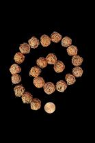 22 Large Woven Copper Wire Beads 1