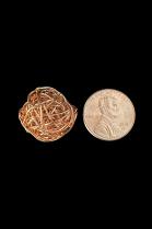 22 Large Woven Copper Wire Beads 2