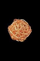 22 Large Woven Copper Wire Beads 3