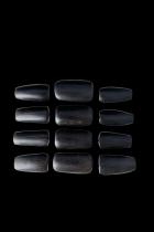 12 Ebony Wood Beads 7