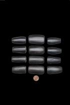 12 Ebony Wood Beads 8