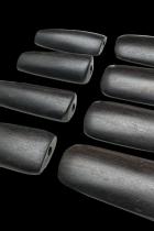 12 Ebony Wood Beads 9