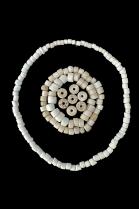 Old White Glass Trade Beads