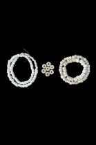 Old White Glass Trade Beads 1